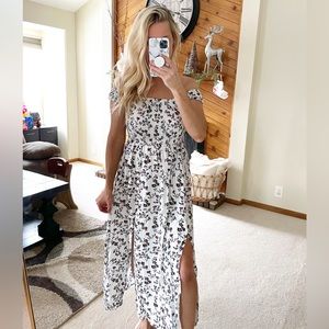 Floral smocked dress - brand new